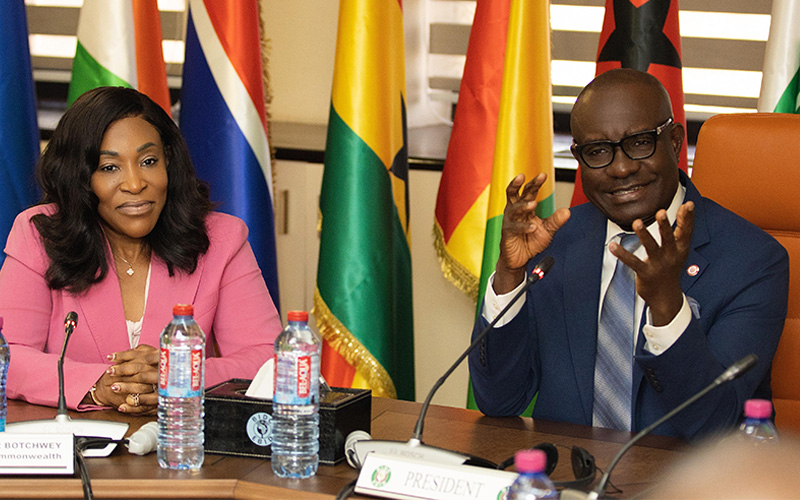 Commonwealth Secretary-General pays courtesy call on the President of EBID