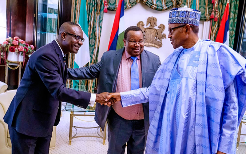 H.E. Muhammadu Buhari Receives President of EBID