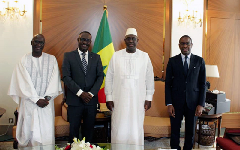 President Macky SALL of Senegal receives the President of EBID