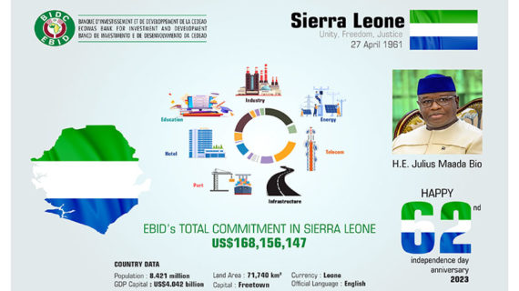 EBID is celebrating with the people of Sierra Leone, the 62nd anniversary of the nation’s accession to national sovereignty