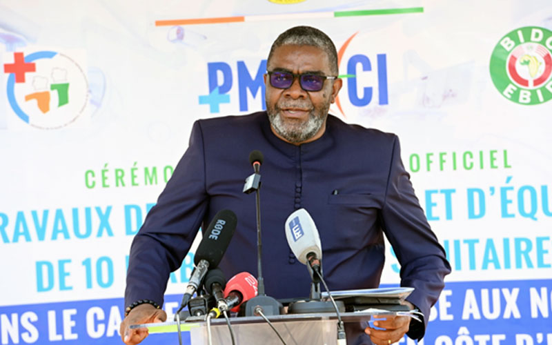 Cérémonie de lancement du projet de réhabilitation et d&rsquo;équipement des hôpitaux de référence de la cote d&rsquo;ivoire, d&rsquo;un montant de 39 milliards FCFA
